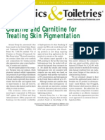 032807 Creatine and Carnitine for Treating Skin Pigmentation