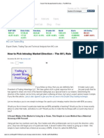 How To Pick Intraday Market Direction - The 80% Rule