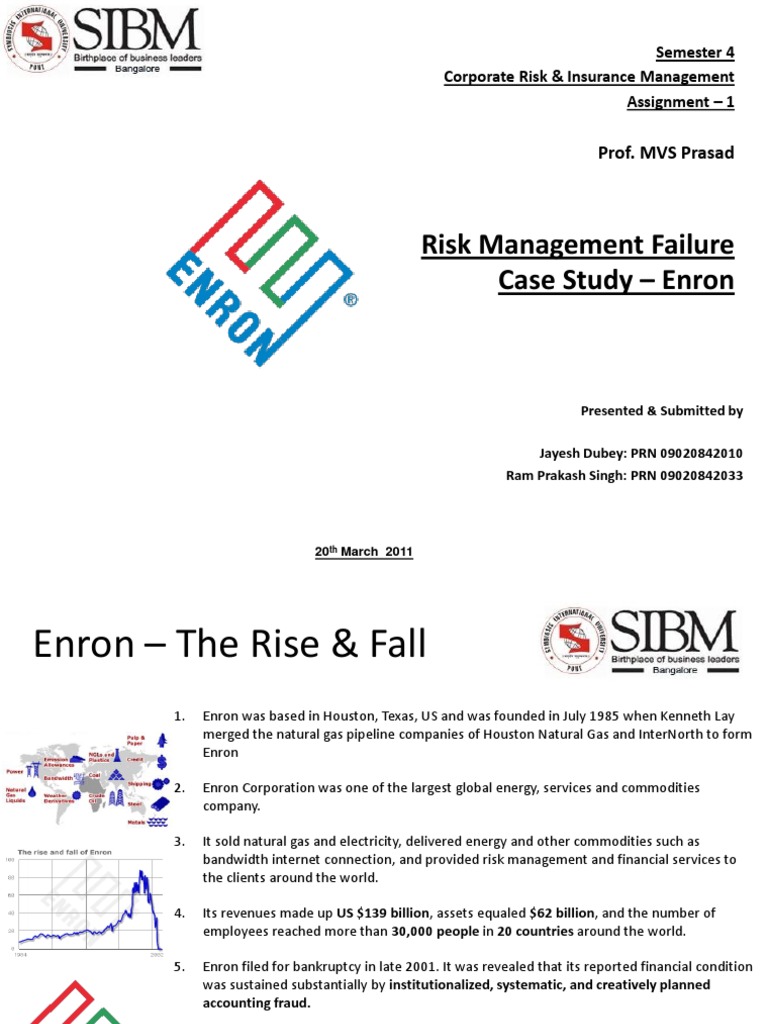enron case study recommendations