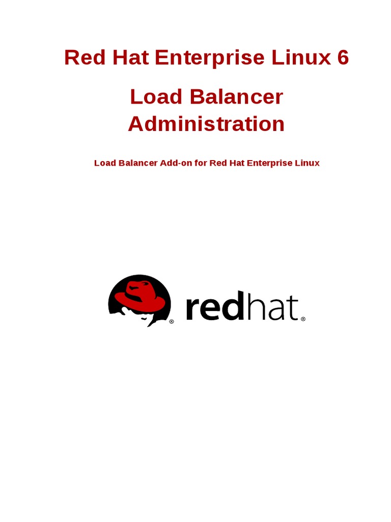 Load Balancer Administration en US | PDF | Load Balancing (Computing ...