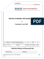 Metro Ethernet Plan For Cisco 7609 Integration at Guwahati MCN