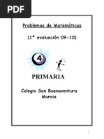 Coleccion de Problemas de Matematicas 4EP (1EV)