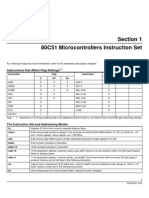 8051 Microcontroller Instruction Set