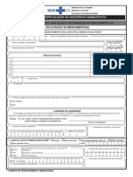 Solicitação de medicamentos com dados do paciente