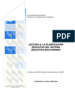 Lectura 8 Planific Educativa Bolivariana La Pregunta