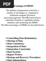 1.4 Advantages of Using The Dbms