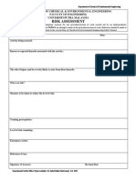 Risk Assessment Form