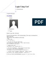 Automatic Login Using Curl