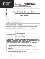 Plano de Trabalho Curso Enfermagem ETEC