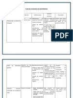 Plan de Cuidados en Enfermeria