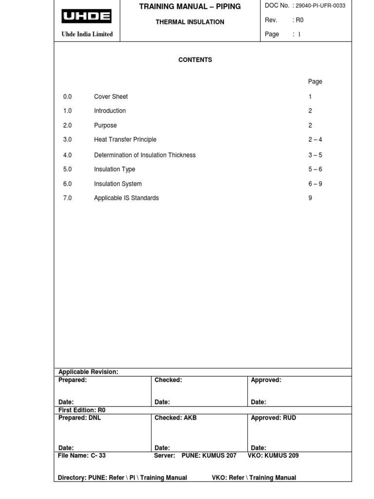 Thermal Insulation Pdf Thermal Insulation Heat Transfer