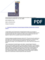 Download Fundamentals of Industrial Hygiene 6th Edition E-Book