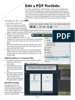 Create and Edit A PDF Portfolio