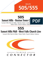 Sunset Hills - Reston Town Center Line: Route
