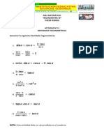 Actividad Nº 13Trigonometría