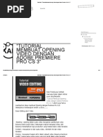 Download Tutorial Membuat Opening Video Dengan Adobe Premiere Pro Cs 3 by MuslihFathurrahman SN235182147 doc pdf