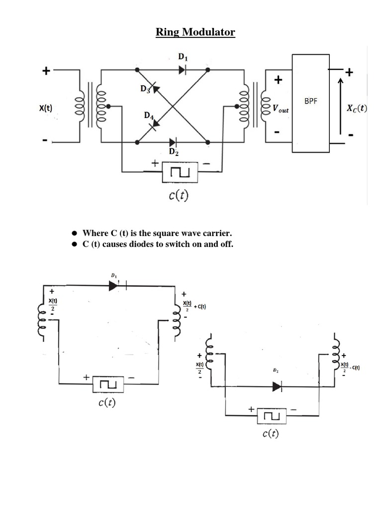 Working Principle of Ring Modulator | PDF | Teaching Methods ...