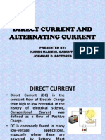 Direct Current and Alternating Current