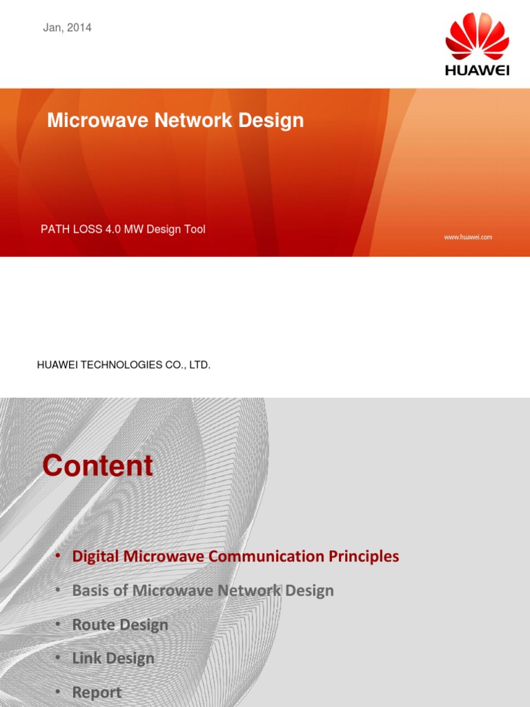 Huawei Microwave Network Design Guide | PDF | Microwave | Radio Propagation