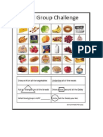 Food Groups Sheet
