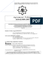 Agrement Kingspan PUR+IPN 2007 - 2010