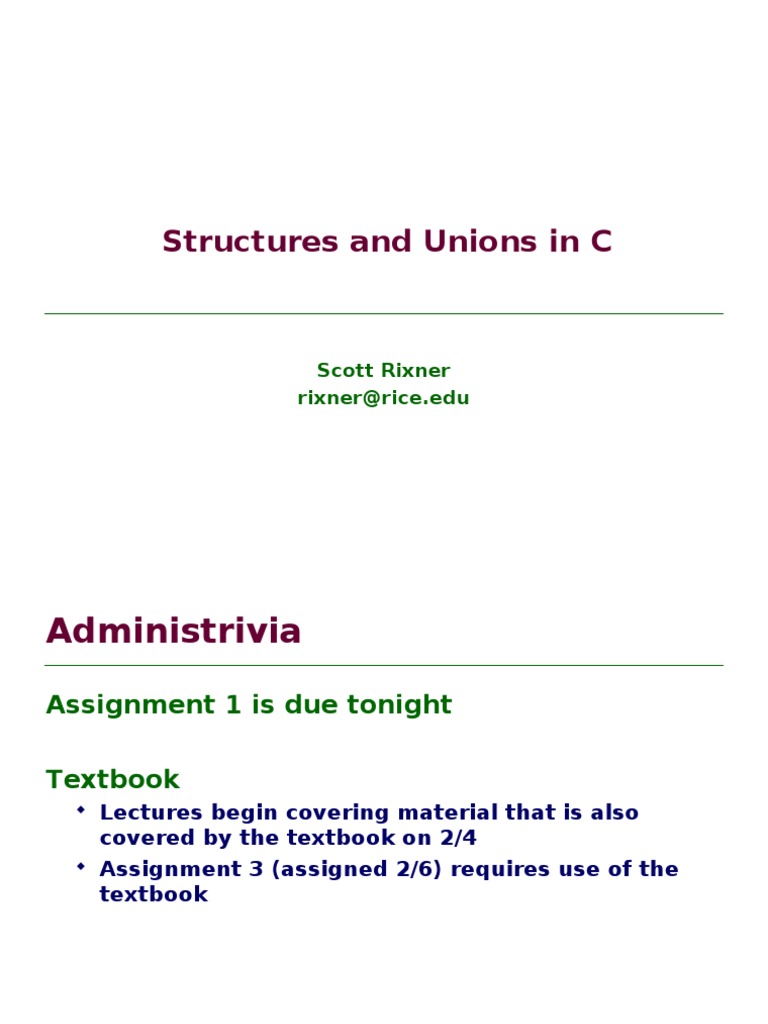 04 Struct Union | PDF | Technology & Engineering