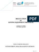 Regulation on Lifting Equipment Protocol