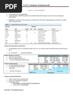 31271 Database Fundamentals