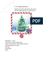 Christmas Pearl Tree - Free Amigurumi Pattern: Materials: (I Used)
