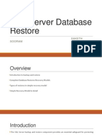 SQL Server Database Restore: Saketh Sooram