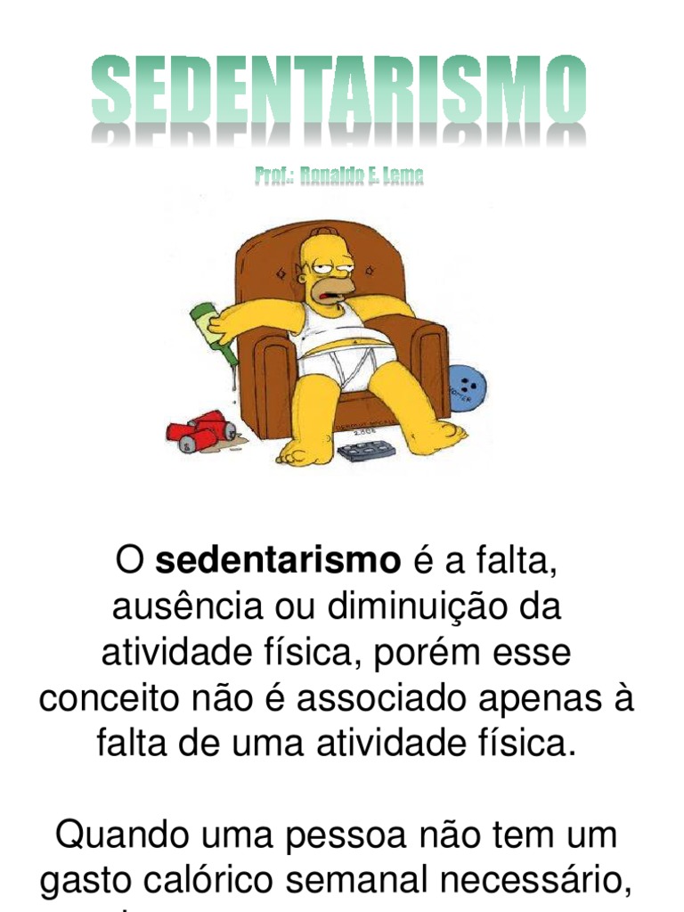 Conceito e Impactos do Sedentarismo | PDF | Estilo de vida sedentário ...