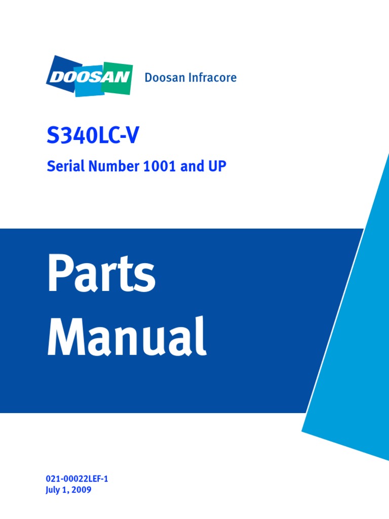 Manual PartsS340LC V | PDF | Screw | Piston
