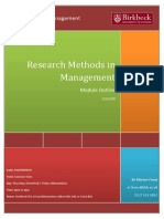 Research Methods in Management Outline April2014