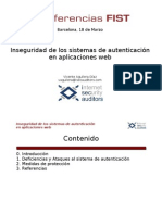 Inseguridad Autenticacion Aplicaciones Web