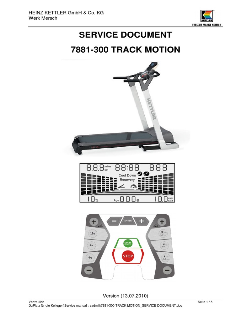 71 300 Track Motion Service Document