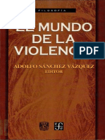 Adolfo Sánchez Vázquez_El Mundo de La Violencia_1998