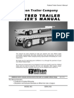 Flatbed Trailer Owner'S Manual