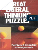 Great Lateral Thinking Puzzles - Paul Sloane & Des MacHale