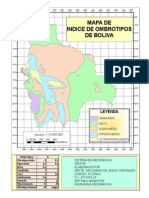 Mapa de Indice de Ombrotipos de Boliva: Leyenda