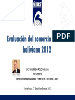 Eval Del Comex de Bolivia (DIC-2012)