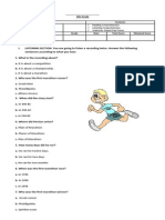 English Diagnostic Test 8th Grade 2014