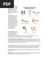 Hand and Wrist ROM Exercise Guide | PDF | Hand | Thumb