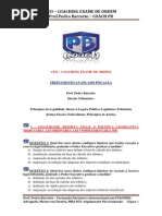 Exercícios de Fixação Pós Aula Princípios Tributários II - Legalidade, Reserva Legal e Justiça Fis