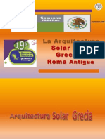 Arq. Solar en Grecia y Roma