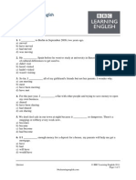 Tenses Review: BBC Learning English Quiznet