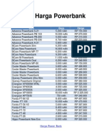 Daftar Harga Powerbank