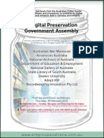 A Digital Preservation Government Assembly