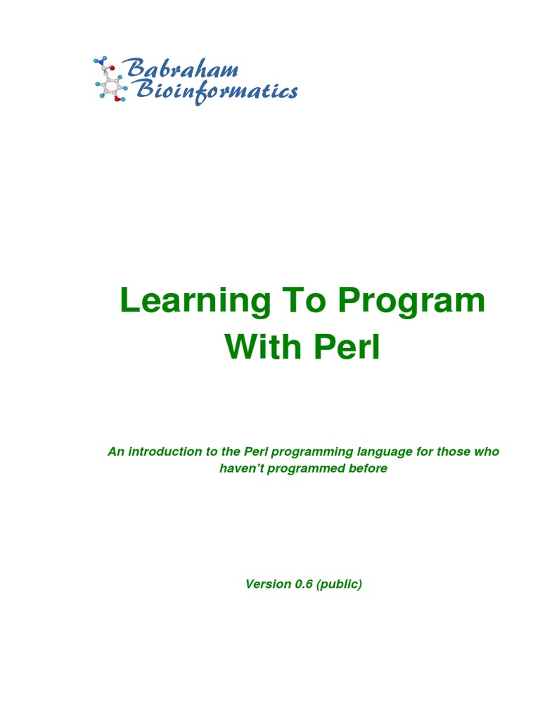 Learning To Program With Perl OpenLibra | PDF | Perl | Eclipse (Software)