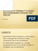 Application of Probability To Assess Risk in Management