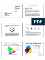 Chapter 2 - 2D Graphics and Animation Full-Screen Graphics: CIE Chromaticity Diagram CMY (K) Color Model and Cube